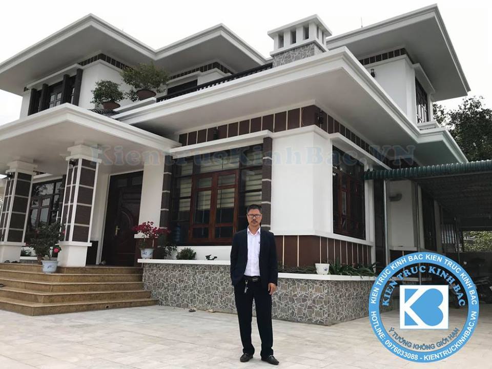 Thi công biệt thự 2 tầng mái thái Thi công biệt thự 2 tầng mái thái