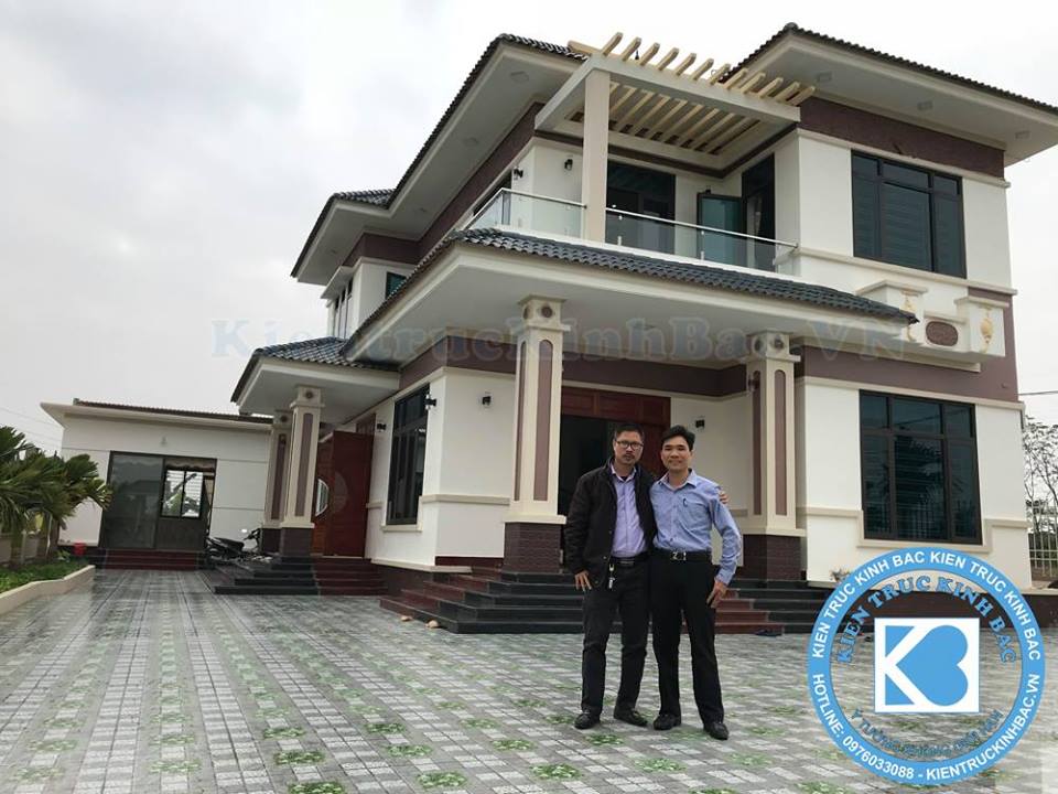 Thi công biệt thự 2 tầng mái thái tại Bắc Giang Thi công biệt thự 2 tầng mái thái tại Bắc Giang